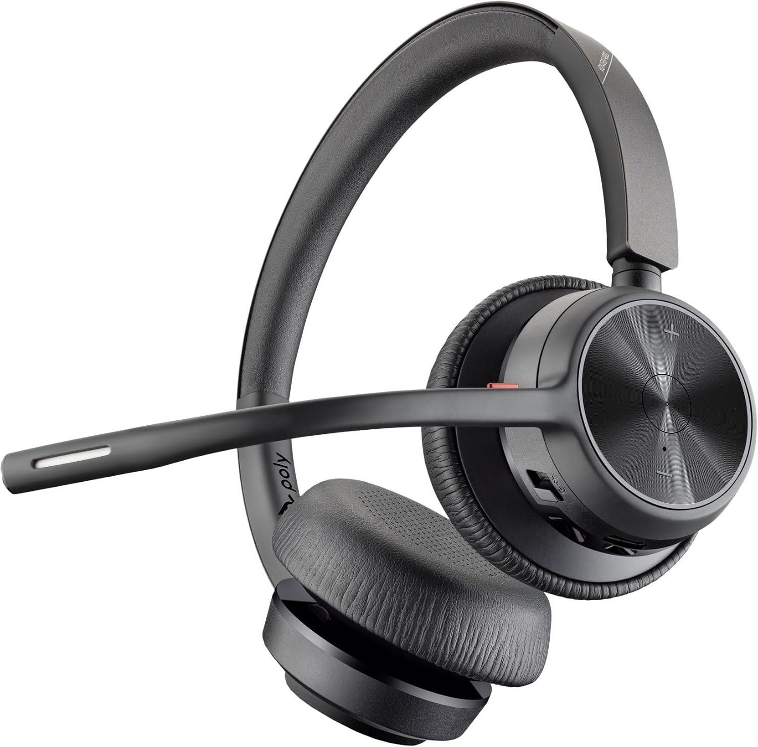 Poly - Voyager 4320 UC Wireless Headset + Charge Stand (Plantronics) - Headphones with Boom Mic - Connect to PC/Mac via USB-A Bluetooth Adapter, Cell Phone via Bluetooth - Works with Teams, Zoom &More - Image 9