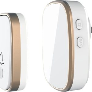 Wireless Doorbell, 1,000ft Range Loud Enough with 5Volume Levels and Mute Mode Door Chimes LED Flashing